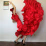 Spanish dancer Flamenco dress