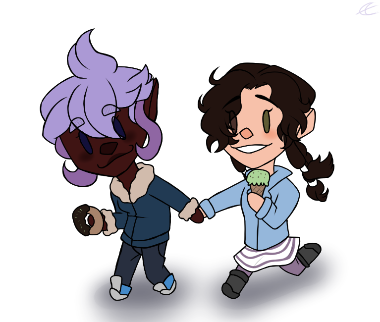 Chibi Amanda n Rana by Cosmic-Frost on DeviantArt
