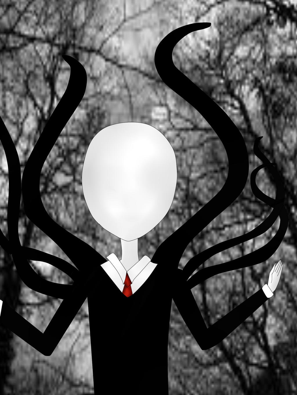 SlenderMan In The Forest by Ha-Iro on DeviantArt