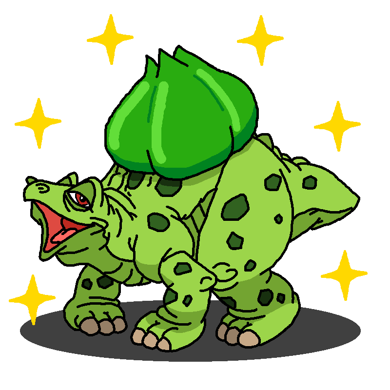 Shiny Bulbasaur + Spike (The Land Before Time)