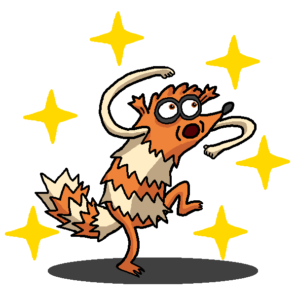 Shiny Zigzagoon + Rigby (Regular Show)