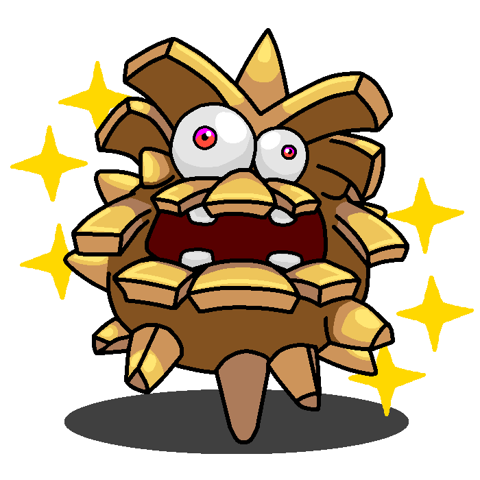 Shiny Pineco + Fuzzy (Super Mario Series) by shawarmachine on DeviantArt