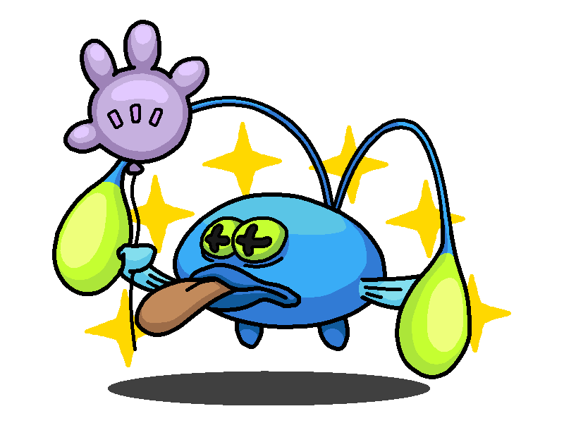 Shiny Chinchou + Angler Fish (Spongebob)