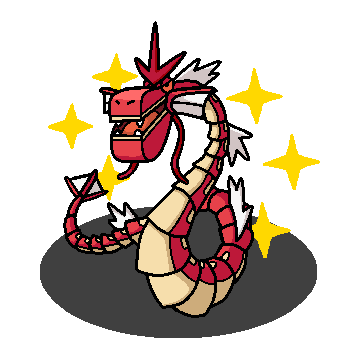 Shiny Gyarados + Fracktail (Super Paper Mario) by shawarmachine on ...