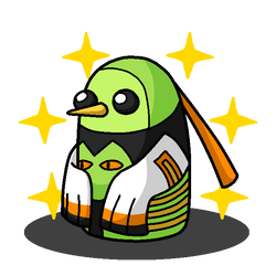 Shiny Xatu + Gunter (Adventure Time)