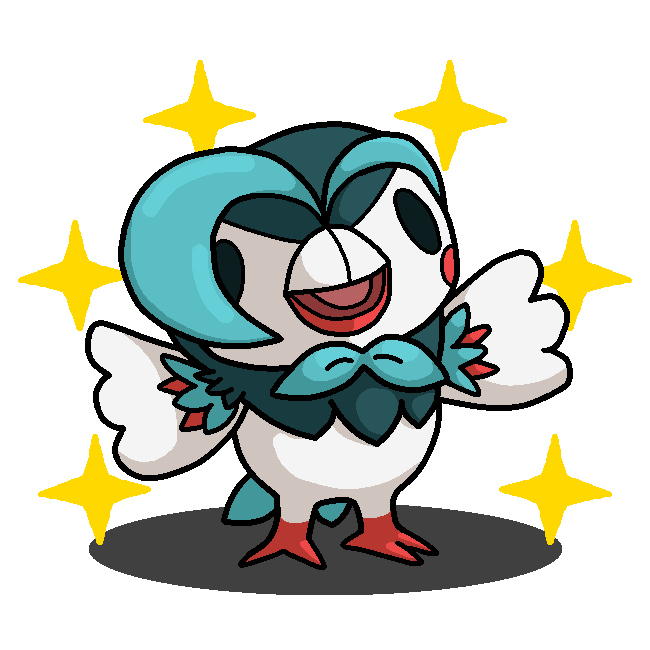 Shiny Dartrix + Celeste (Animal Crossing) by shawarmachine on DeviantArt
