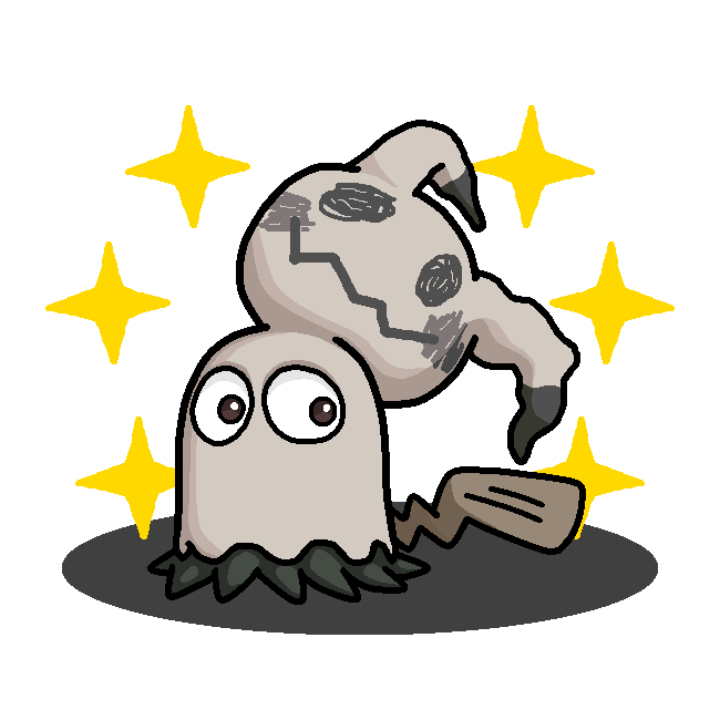 Shiny Mimikyu + Ghost (Pac-Man)