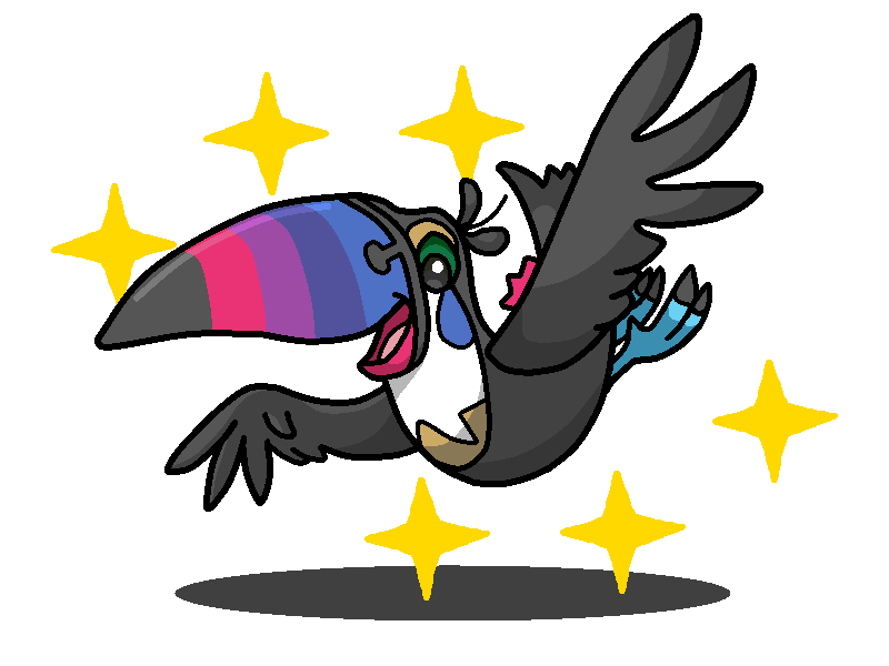 Shiny Toucannon + Toucan Sam (Froot Loops)