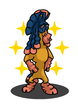 Shiny Mudsdale + Mr. Horse (Ren and Stimpy Show)