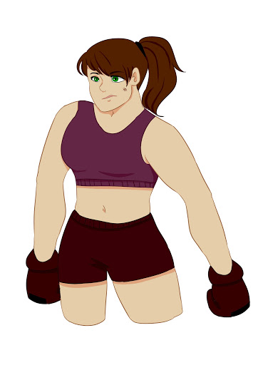 Request done for @cartoonfemalesboxing