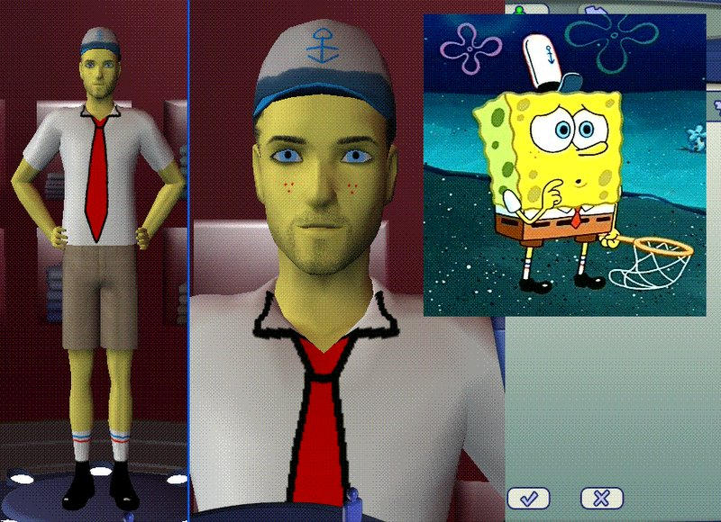 Sim2 Sponge SpongeBob on The Sims 2 by iedasb on DeviantArt