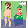 Luigi and Patrick changed clothes