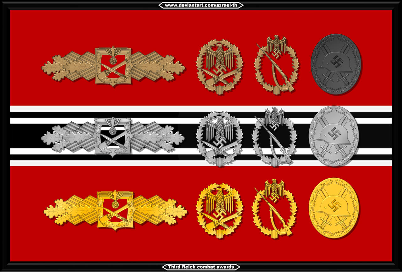 Ww2 German Accessories Badges 1 Frame