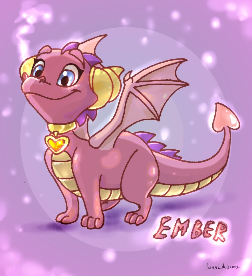 Shiny Ember the dragon