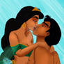 Disney kisses - Jasmine and Aladdin