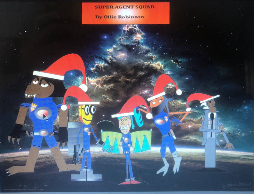 Super Agent Squad Christmas Poster