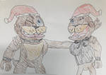 Fazbear Twins Christmas Songs by Hotdog900