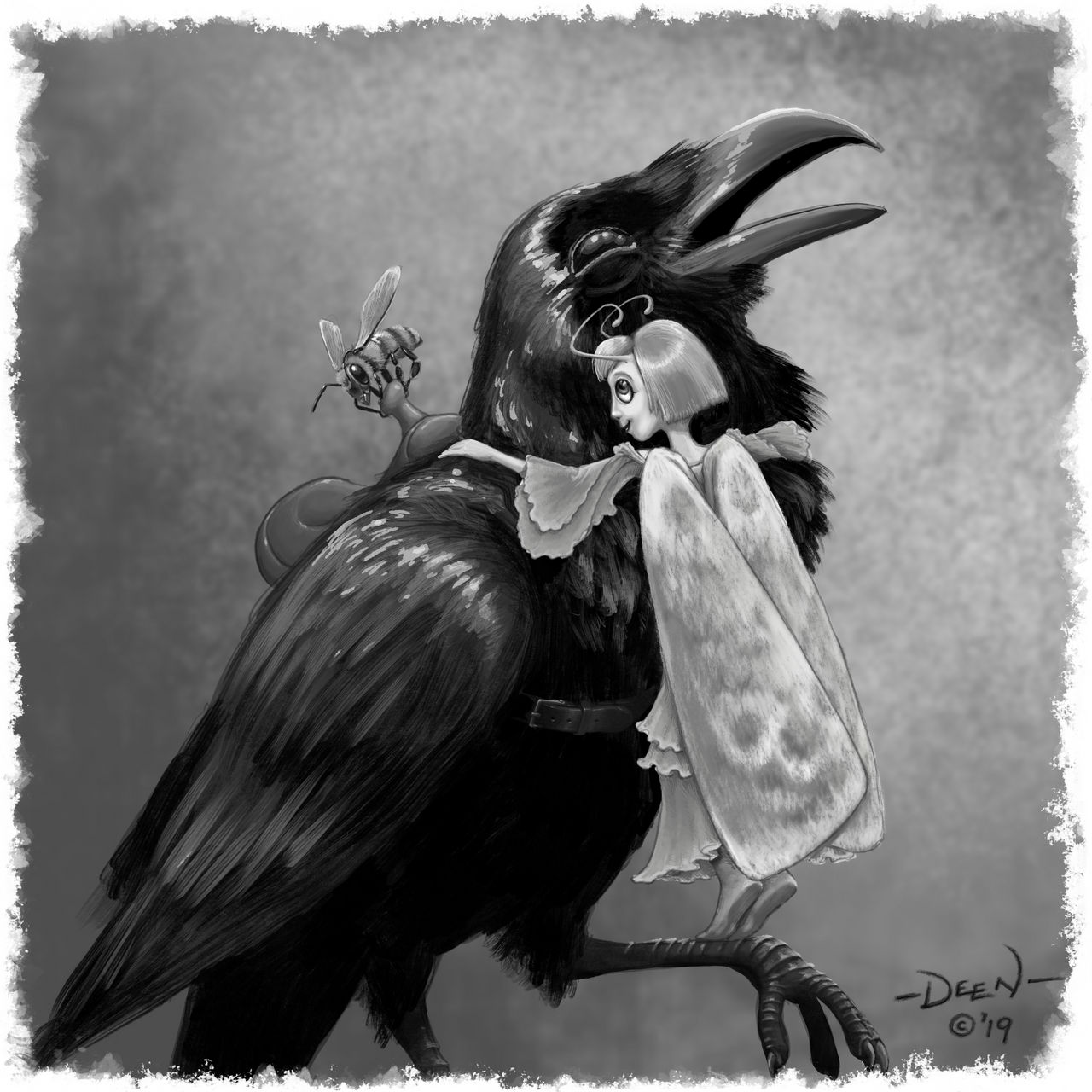 Fairy Riding Raven Fairy And Raven by daviddeen2 on DeviantArt