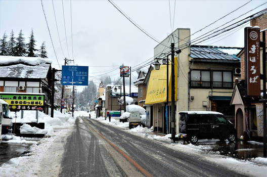 Centre of Tadami town