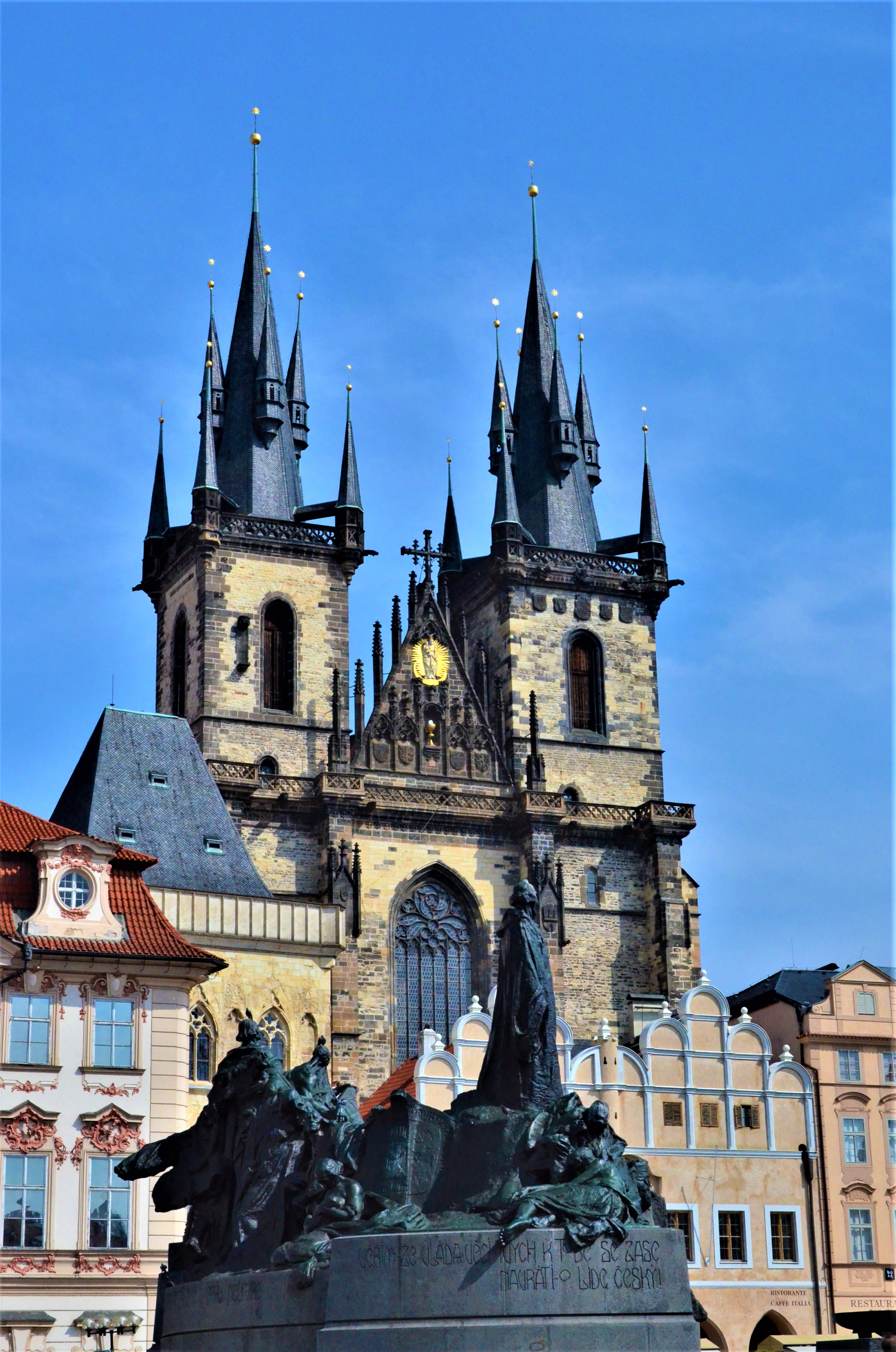 The old city centre in Prague