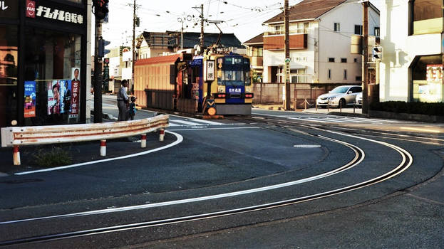 The most acute railway curve in Japan