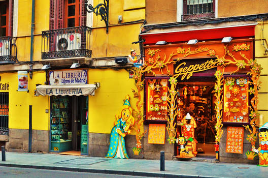 Bookshop and Toyshop in Madrid