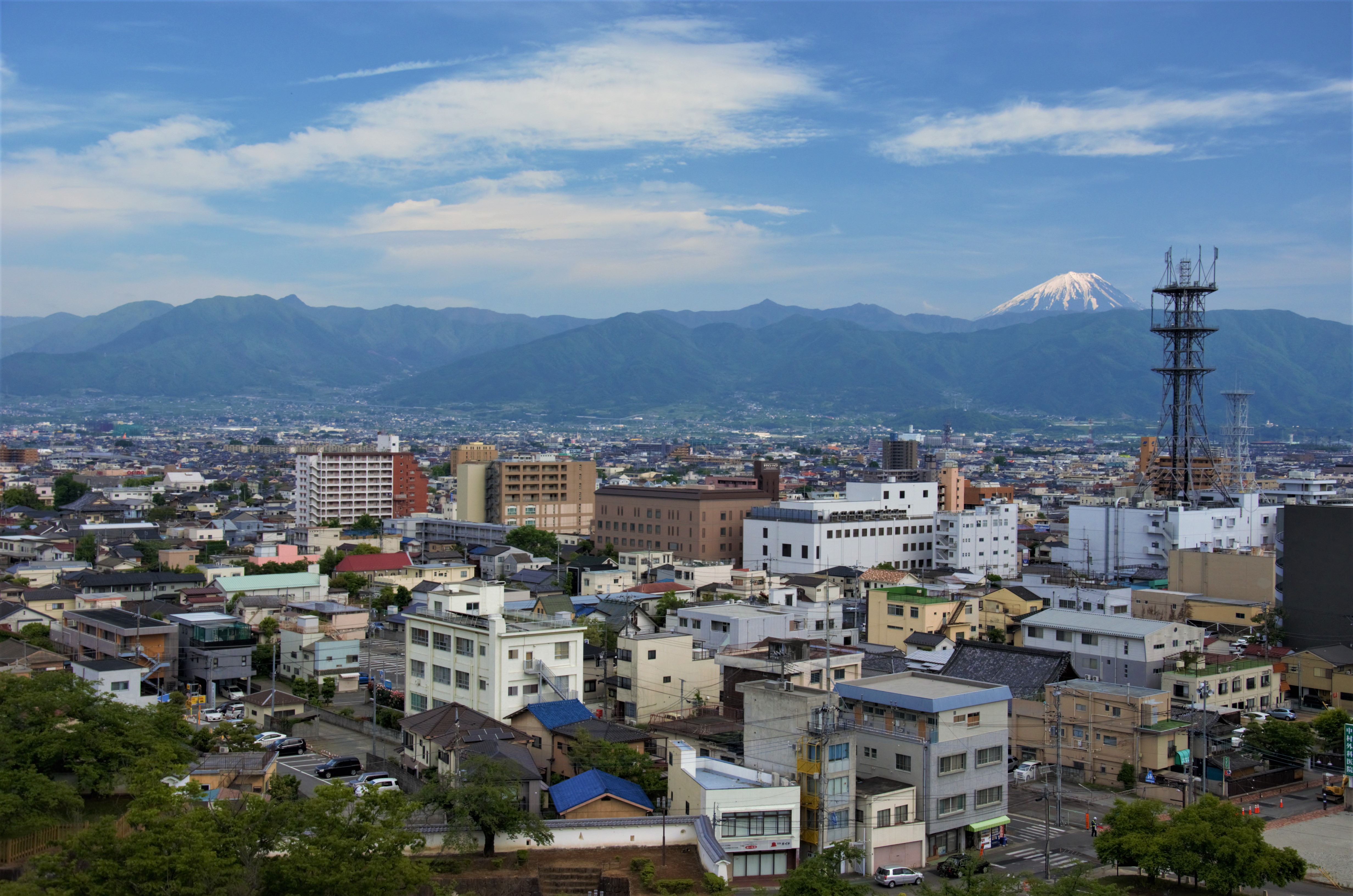 Kofu City View in May