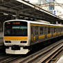 Sobu line in Akihabara