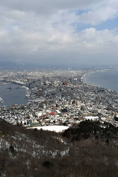 Hakodate city-view in daytime