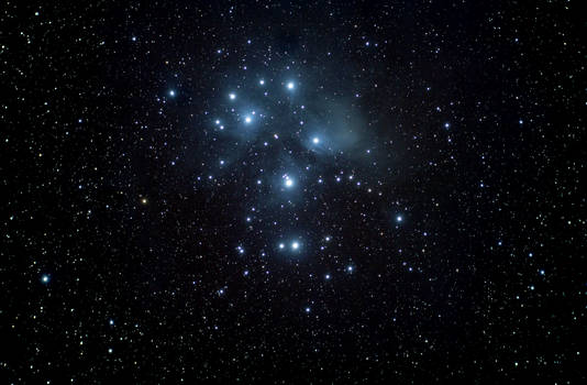 M-45 The Pleiades Cluster Widefield