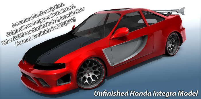 Free Unfinished Honda Integra Model