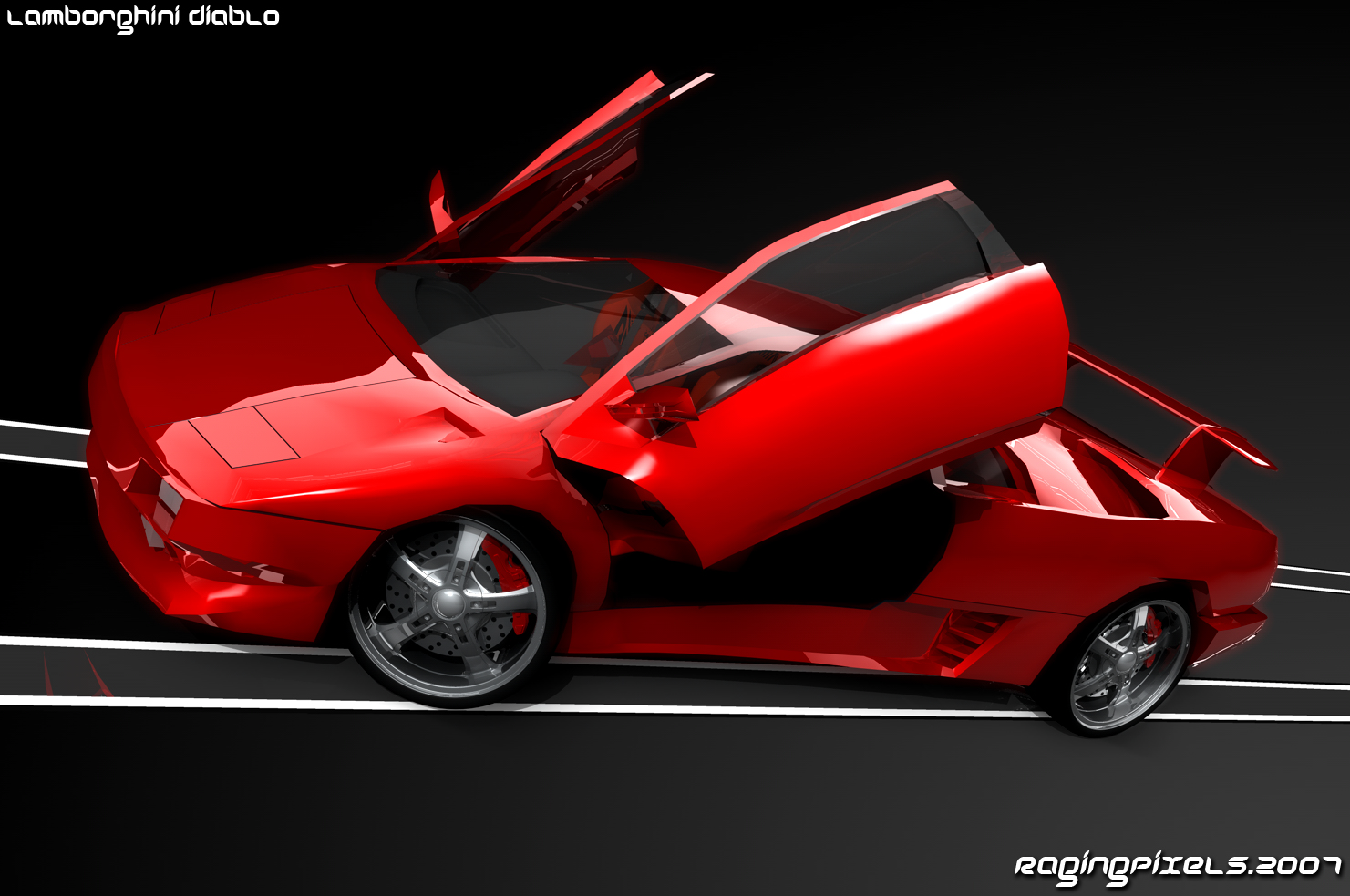 Lamborghini Diablo Sexy Red