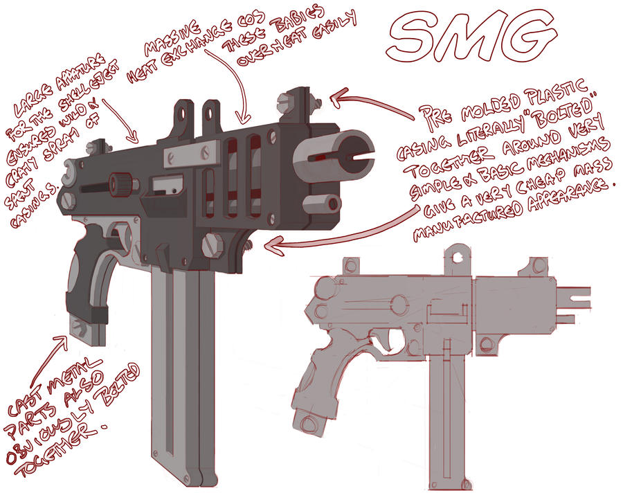 ...Yet Another Sub Machine Gun Concept by Rancemeister on DeviantArt
