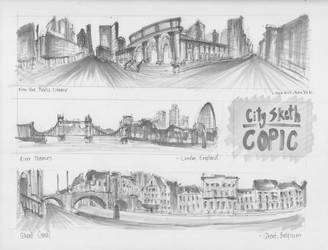 City Copic Sketches