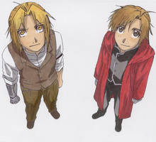 My Drawing of Edward and Alphonse Elric