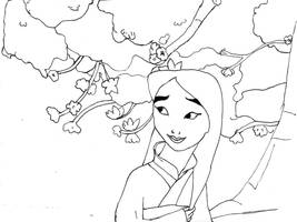 Mulan Lineart 1 Prize