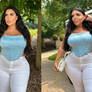 Curvy influencer unmasked