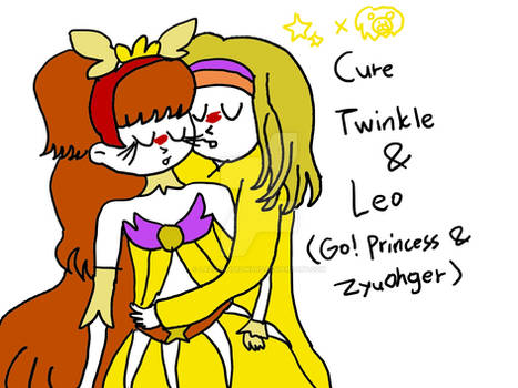 Cure Twinkle and Leo Shipping + kiss