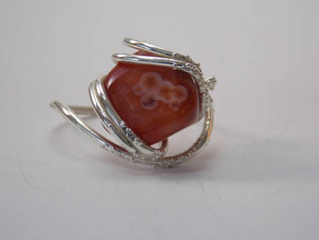 Eye Agate Electroformed Ring