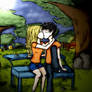 Percabeth Bench Scene- Colored