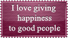 Giving happiness-Stamp