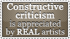 Constructives criticisms-Stamp