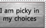 I am picky-Stamp