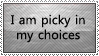 I am picky-Stamp