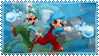 Ice Mario and Ice Luigi-Stamp by Dinoclaws