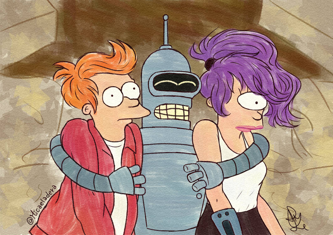 Bender Fry And Leela Futurama Fanart By Micaeladera On DeviantArt bender-fry-and-leela-futurama-fanart-by-micaeladera-on-deviantart