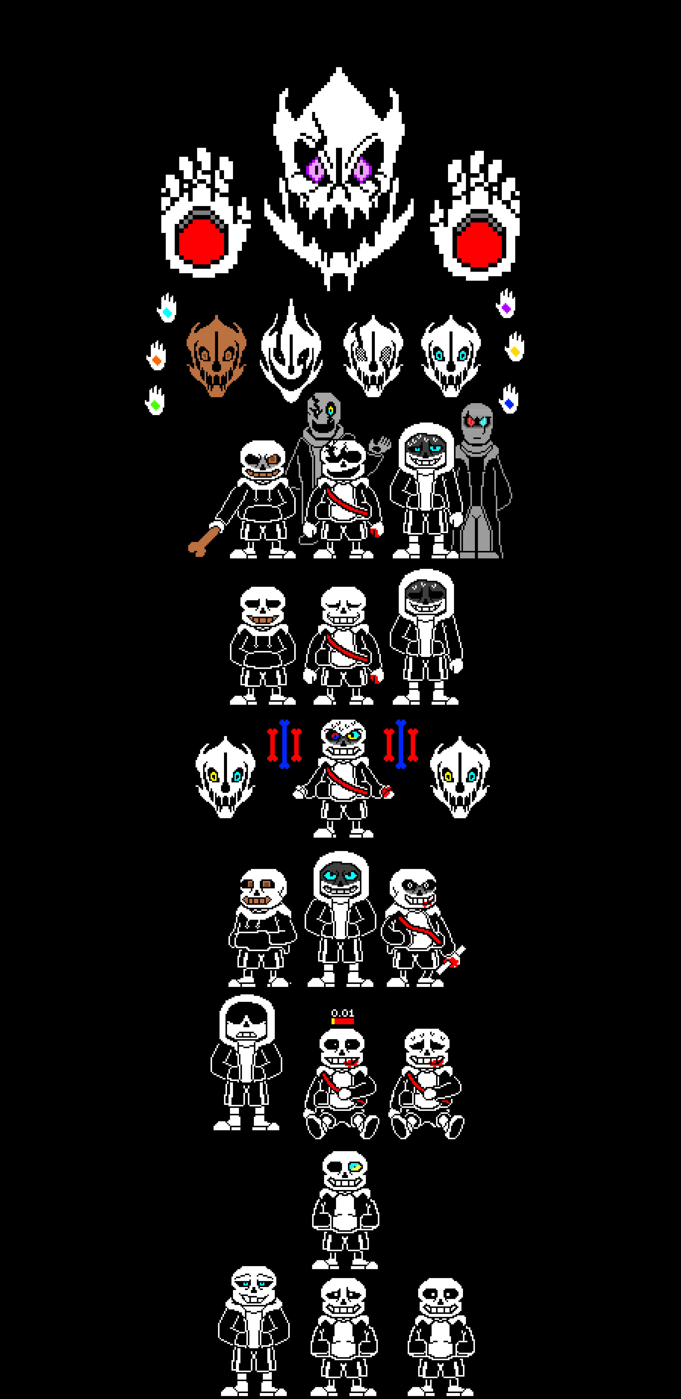 Sans Time Riles Sans Time Trio Phase 1-3 sheet by heavyismorshu on DeviantArt