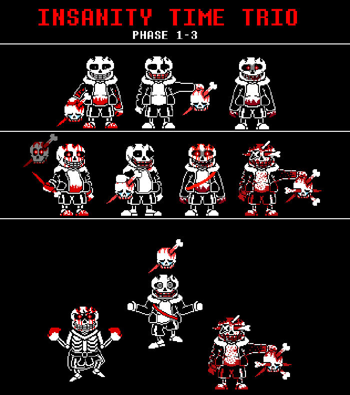 Insanity Time Trio Phases 1-3 by heavyismorshu on DeviantArt
