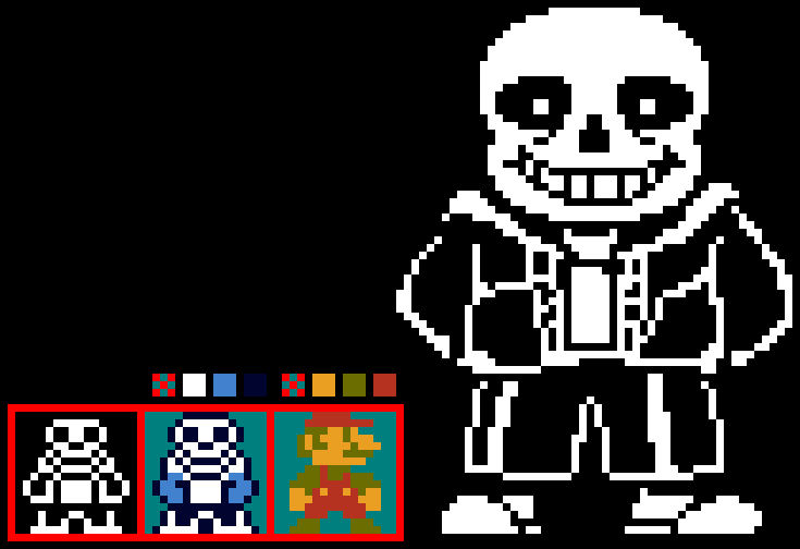 Sans at NES/Master System 8-Bit scale by heavyismorshu on DeviantArt