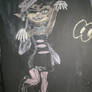 Callie - Splatoon Squid Sister in chalk